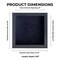 Elegant Charcoal Wood Shadow Box Frame with Acrylic Front - Black Suede Backing, 30 Sizes